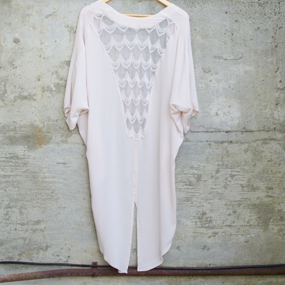 Charlotte Russe Long Cream Color Shawl - Picture 2 of 4